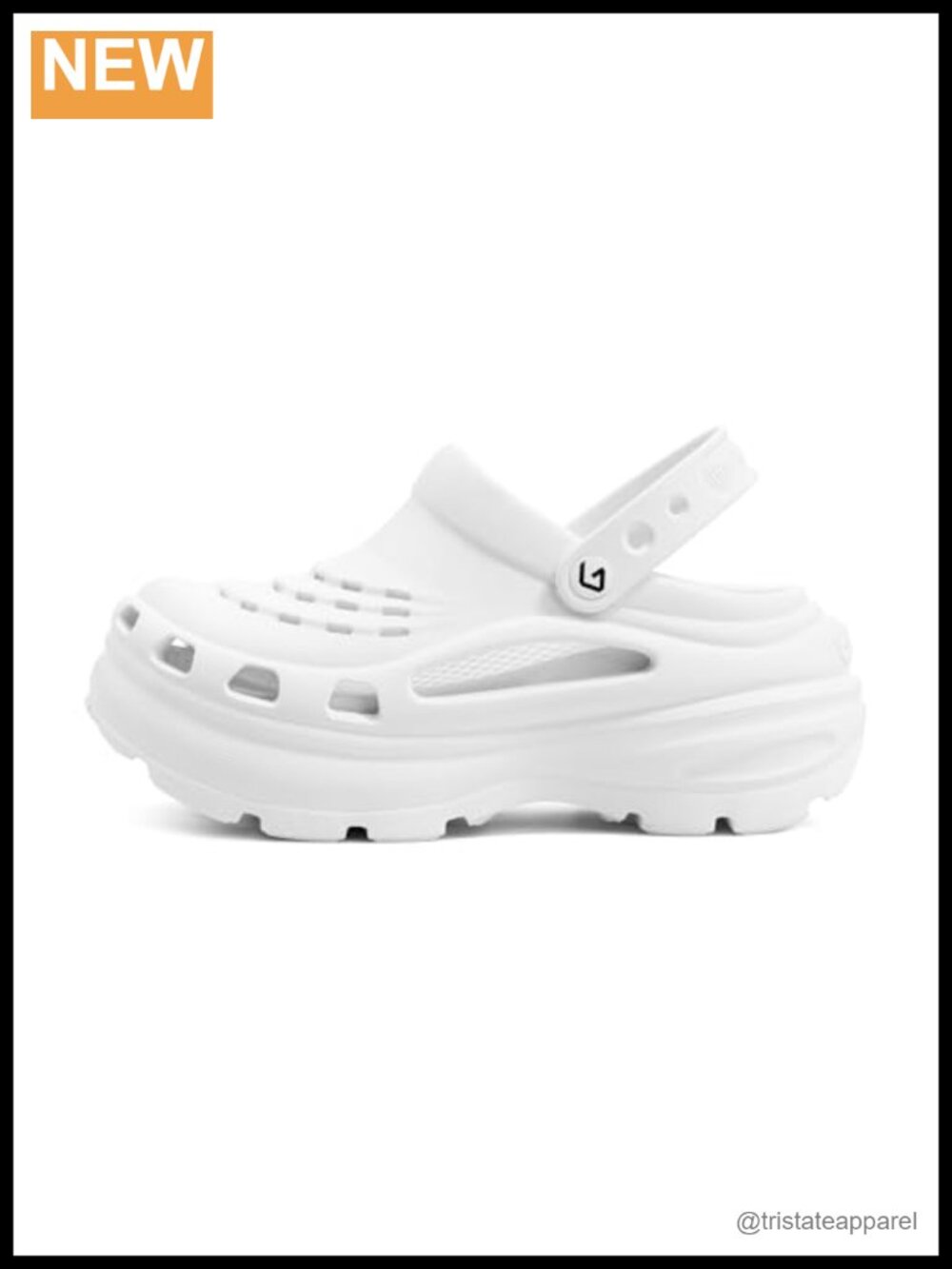 Platform Clogs with Cushioned Anti-Slip EVA Sole & Adjustable Strap